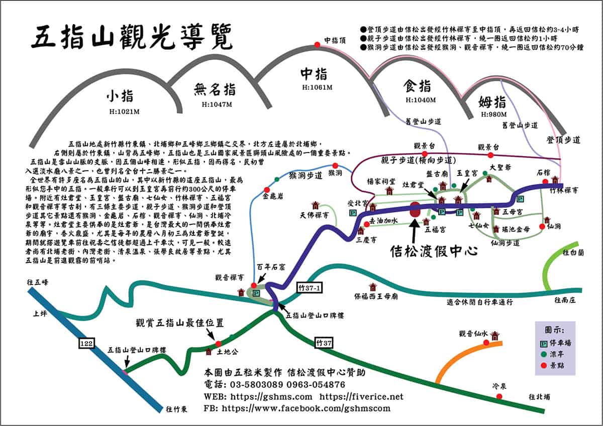 新竹 五指山 - 最完整的介紹 - 佶松渡假中心
